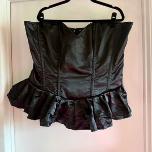 Satin Ruffled Corset